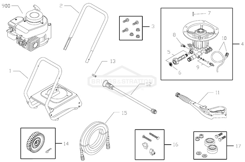 Speed Clean 2000 psi Pressure Washer 020238-1 Parts